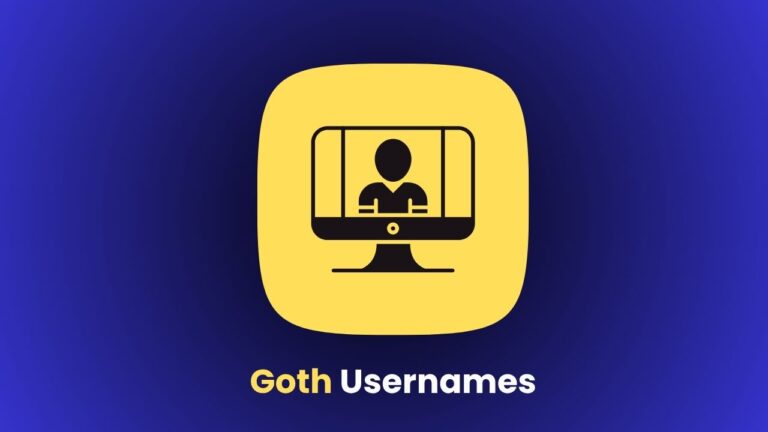 Goth Usernames